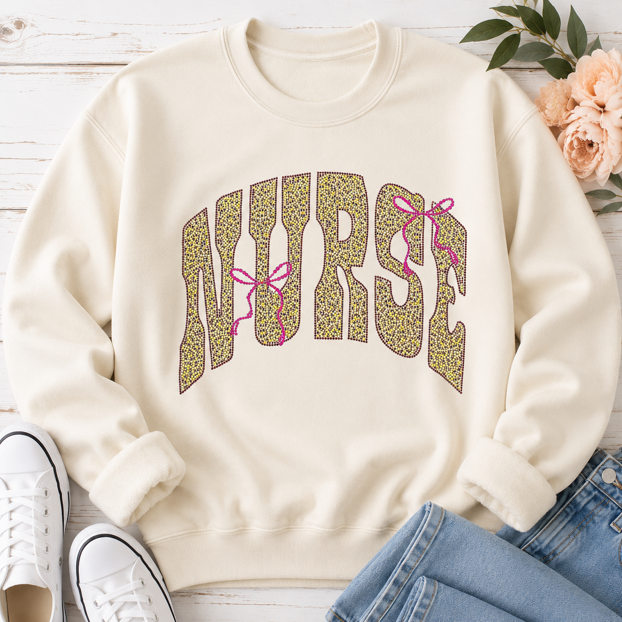 Nurse Rhinestone T-Shirt & Sweatshirt