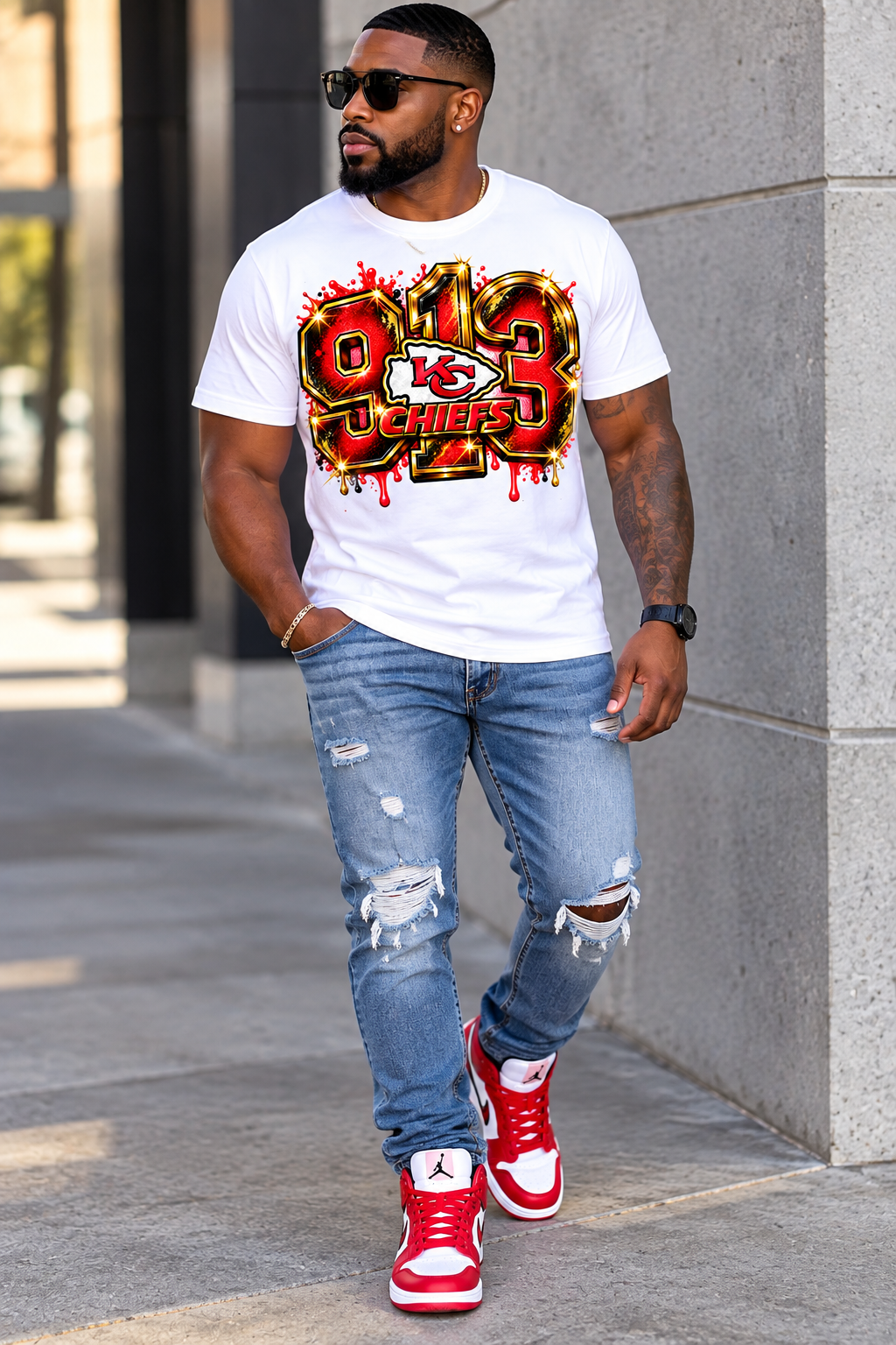 913 KC Chiefs T-Shirt ❤️💛