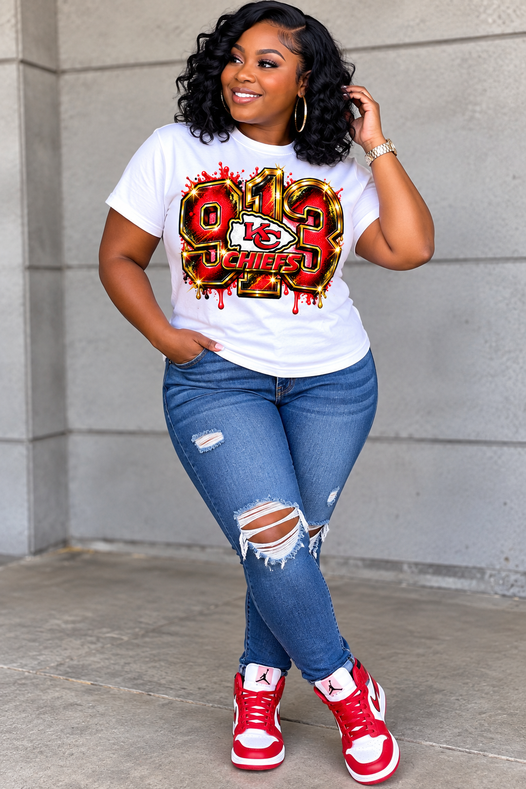 913 KC Chiefs T-Shirt ❤️💛